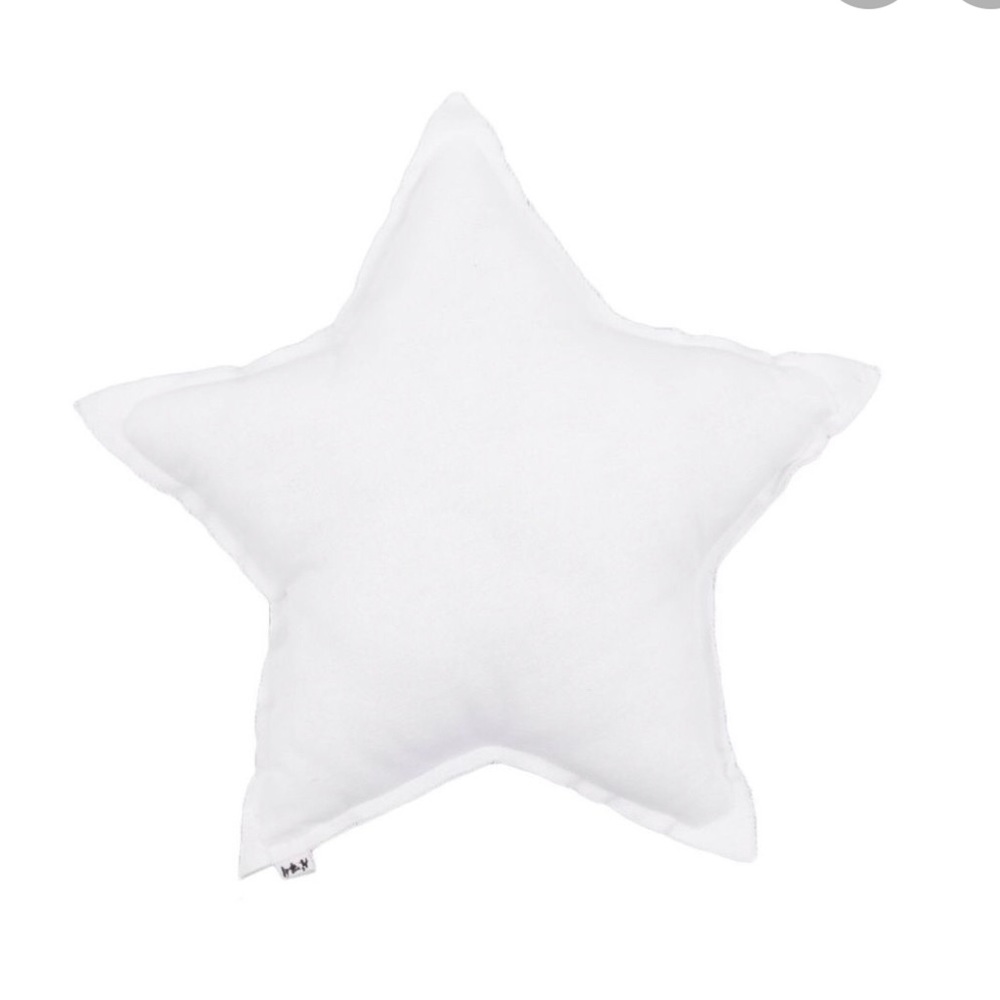 Numero 74 white star cushion large